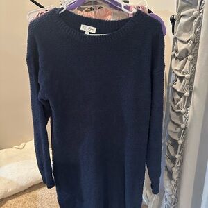 Jessica Simpson Midnight Blue Crew Neck Sweater Dress